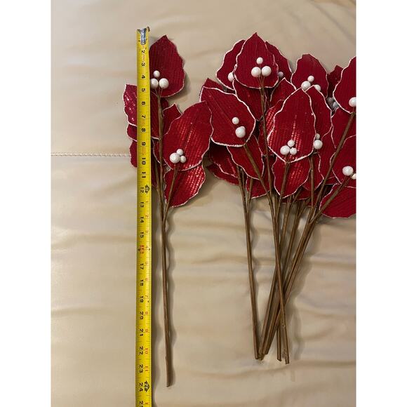 8 Branches 24” Long Christmas Pick Sticks Vase Fillers - Picture 10 of 11
